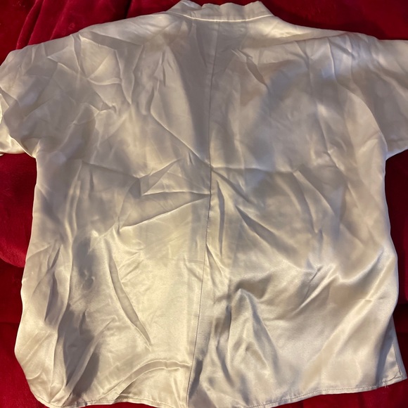 Anne Klein suit 100% Silk ivory creme Top Sz 4P. - Picture 9 of 11